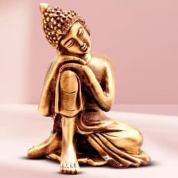 Admirable Relaxing Buddha Metal Showpiece 1
