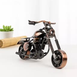 Stunning Miniature Vintage Metal Motor Bike 1