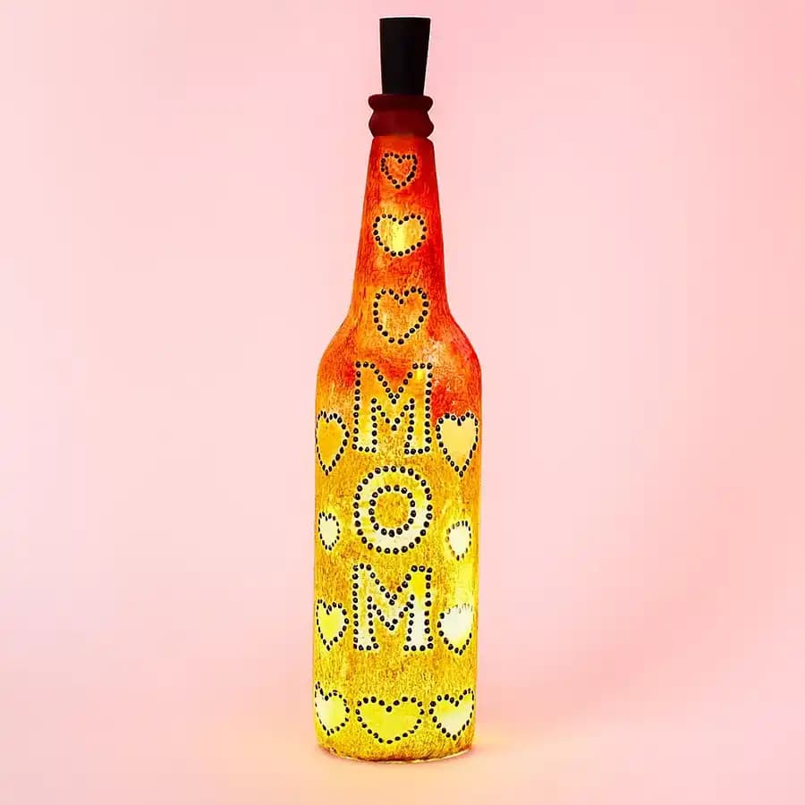 Amazing Choice of Glowing MOM Bottle Lamp