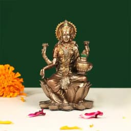 Graceful Goddess Lakshmi Polyresin Idol 1