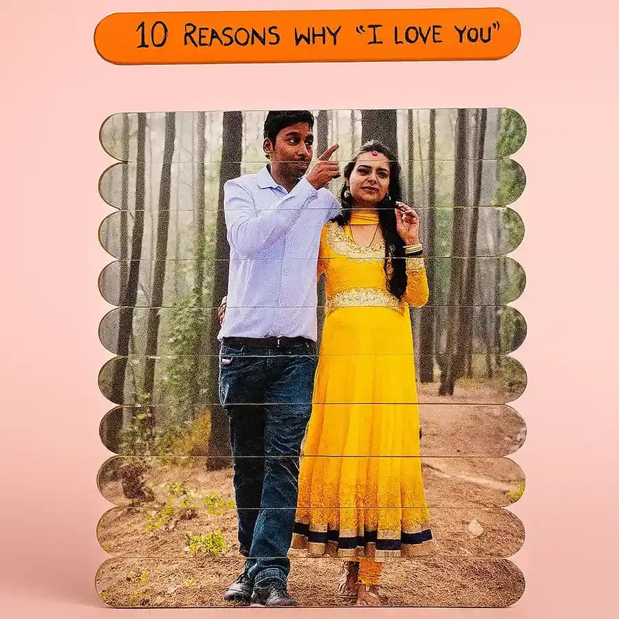 Amazing Personalized Photo n Reasons Puzzle Stick