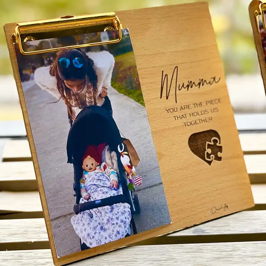 Ravishing Super Mom Personalized Photo Plank Gift
