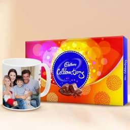 Lovely Personalized Coffee Mug with Cadbury Celebrations Pack 1