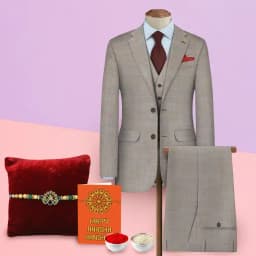 Elegant Suit Length from Raymonds with Complimentary Festive Essentials 1