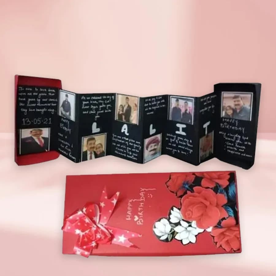 Graceful Personalized Folding Photo Greetings Card