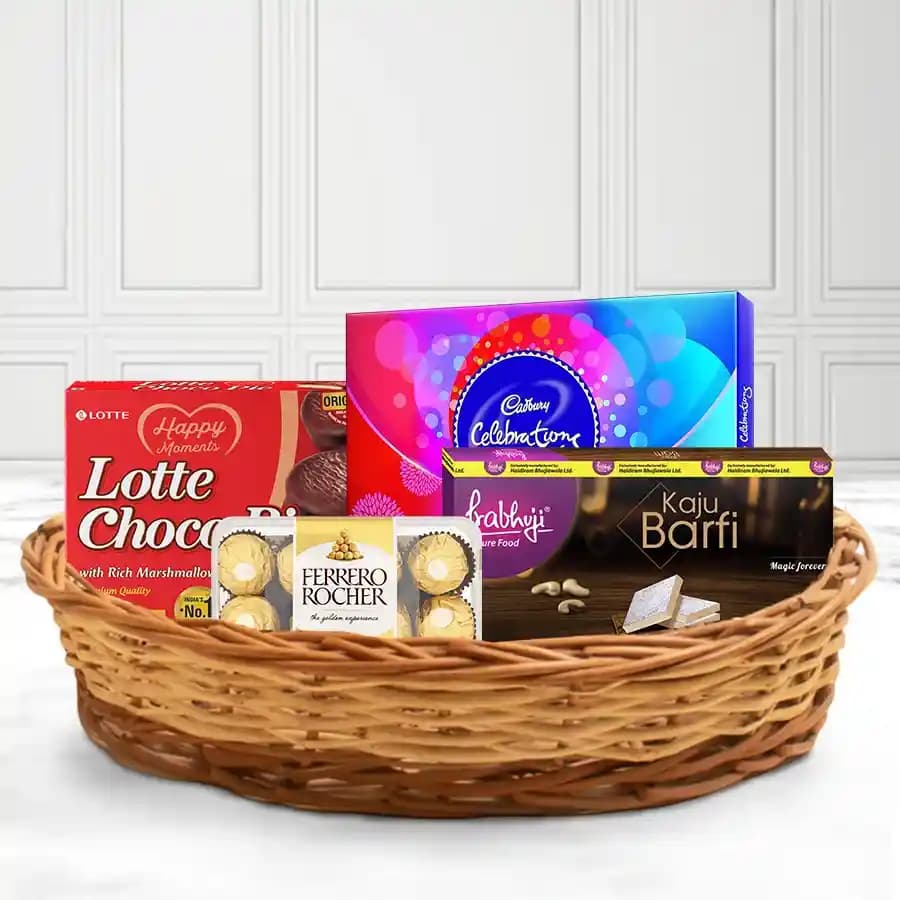 Lovely Assorted Chocolates Gift Basket