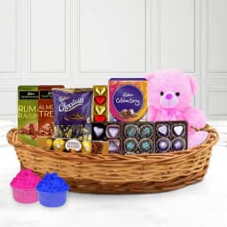 Array of Chocolate with Teddy Bear 1