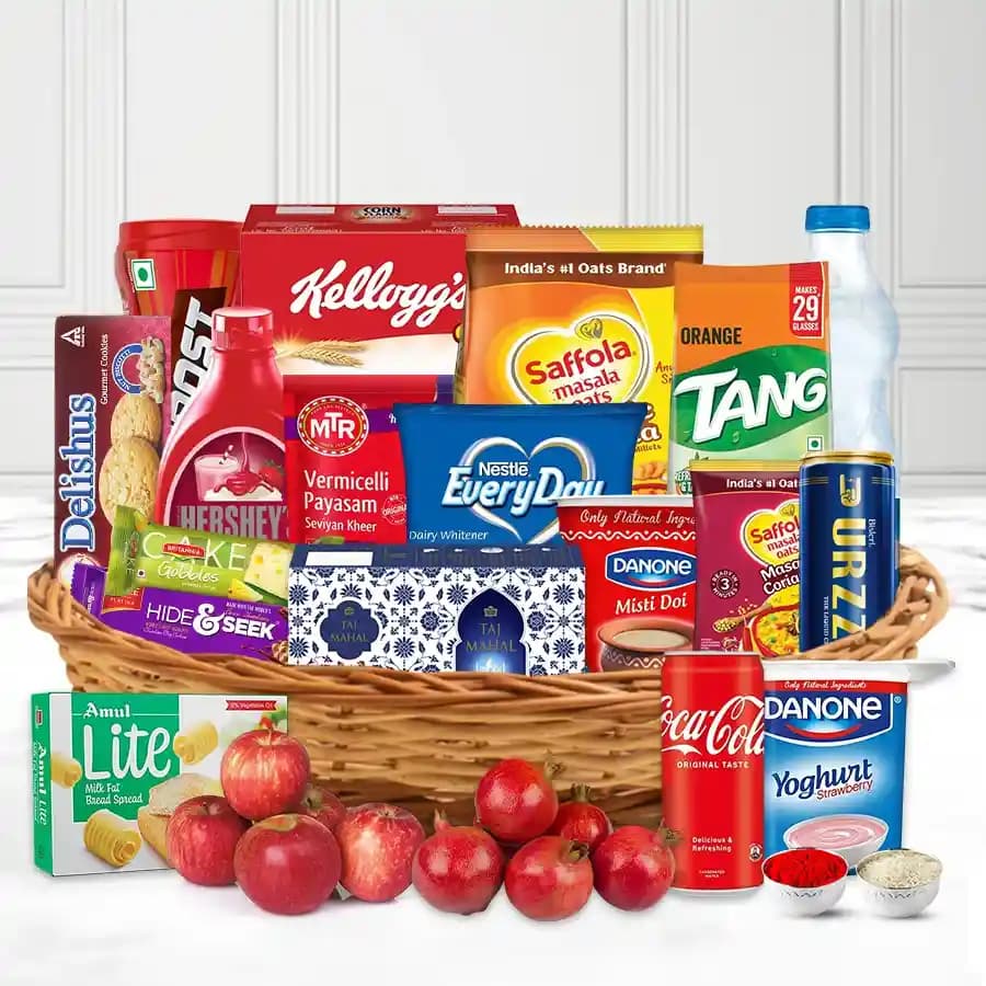 Exciting Sunday Special Breakfast Gift Hamper with free Roli Tilak and Chawal