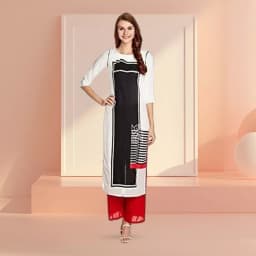 Colour Blocked Kurti by W 1