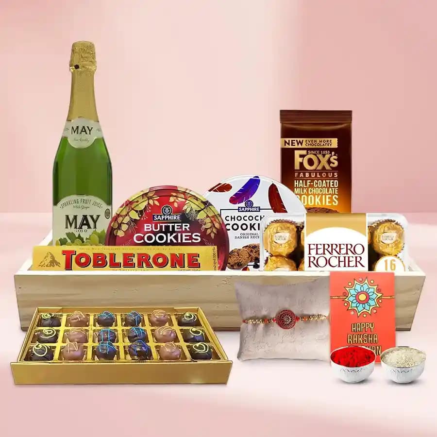Marvelous Assorted Chocolates N Cookies Gift Tray