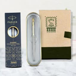 Sophisticated Silver Parker Ballpoint Gift Set 1