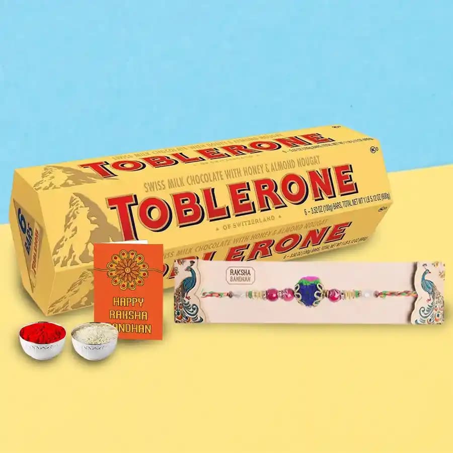 Toblerone Gift Set with Special Rakhi Essentials