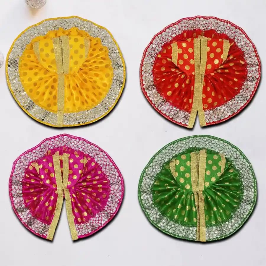 Exquisite 4-Piece Attire Set for Laddu Gopal