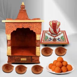 Divine Wooden Temple Gift Ensemble 1