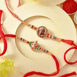Antique Ganesha Rakhi Combo 1