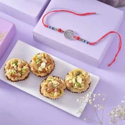 Beautiful Tree of life Rakhi N Baklawa Combo 1