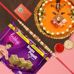 Divine Blessings Pooja Set with Soan Papri 1