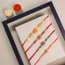 Traditional AD Rakhi Gift Set 1