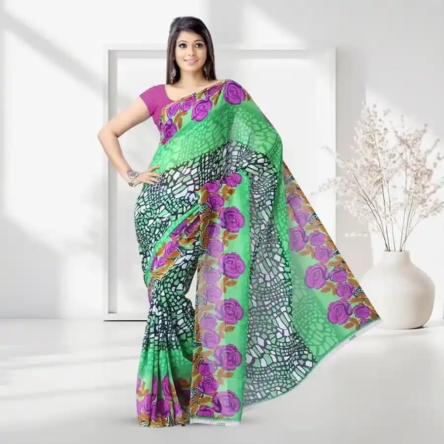 Attracting Array Chiffon Saree