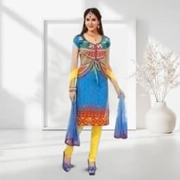 Wonderful Multicoloured Pure Cotton Salwar Suit 1