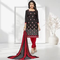 Remarkable Women’s Black Cotton Printed Salwar 1