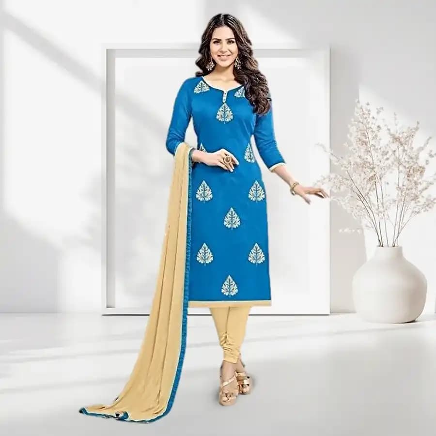 Sober Splendour Santoon Silk Salwar Suit