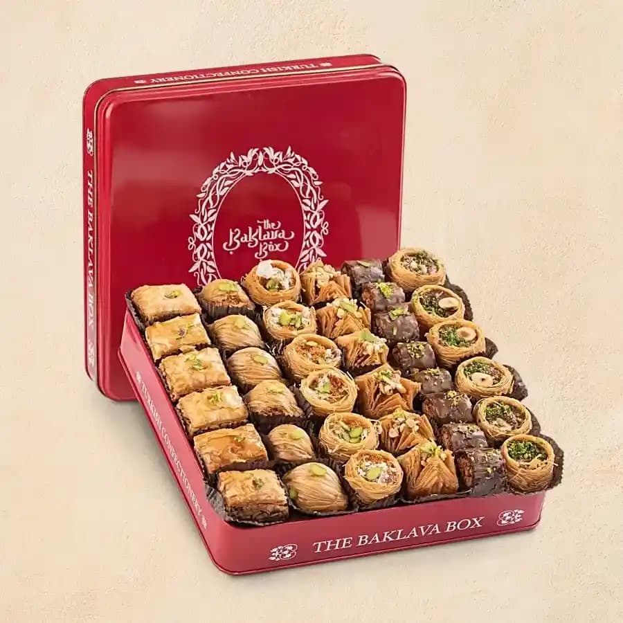 Elegant Baklava Assortment in an Exquisite Gift Tin