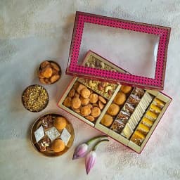 Delicious Sweets with Mathri N Namkeen Delight from Kesar 1