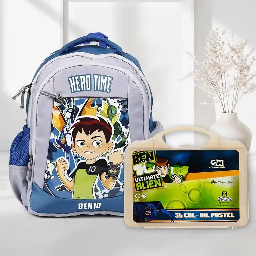 Ben 10 Adventure Backpack with Art Supplies