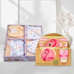 Organic Baby Outfit & Eco-Friendly Meal Set 1