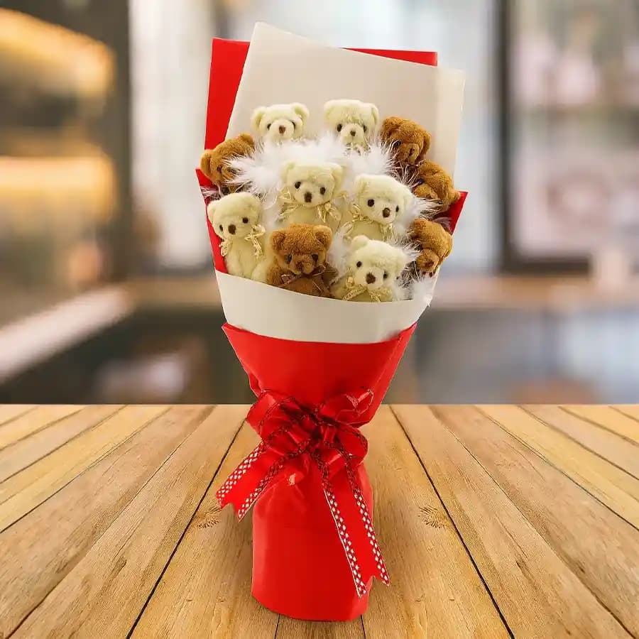 Charming Teddy Bear Bouquet