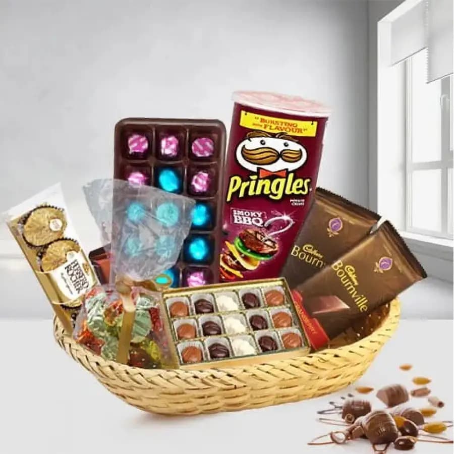 Delicious Assorted Chocolates Gift Basket