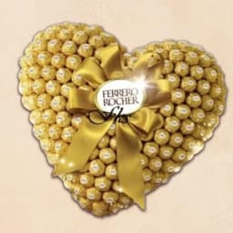 Marvelous Heart Shaped Arrangement of Ferrero Rocher Chocolate 1