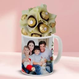 Marvelous Personalized Coffee Mug with Ferrero Rocher 1