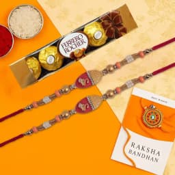 Celebrate with Joy: Rakhi and Chocolate Combo 1