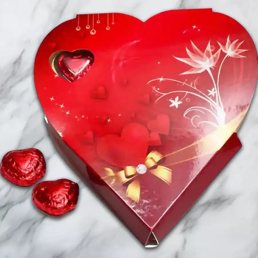 Sweetheart Delight: Handmade Chocolate Heart Box