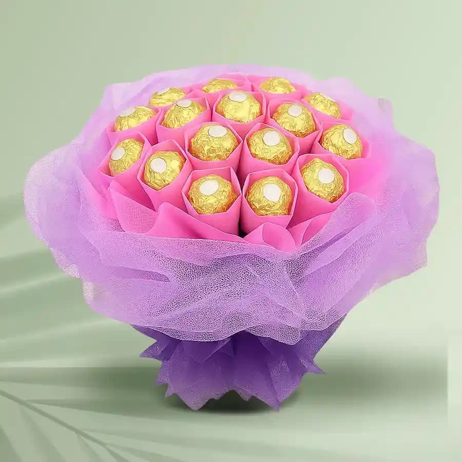 Marvelous Bouquet of Ferrero Rocher Chocolates