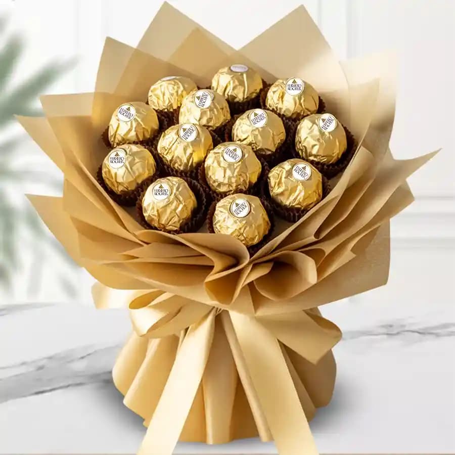 Marvelous Bouquet of Ferrero Rocher Chocolate