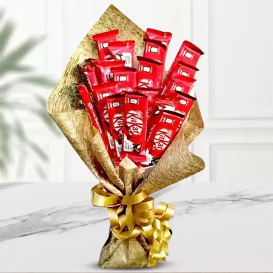 Marvelous Bouquet of Kitkat Chocolates