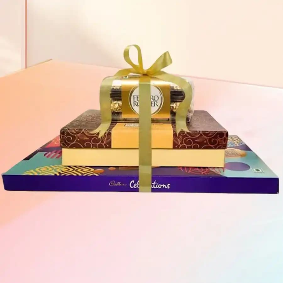 Delightful Choco Nutty Tower Gift
