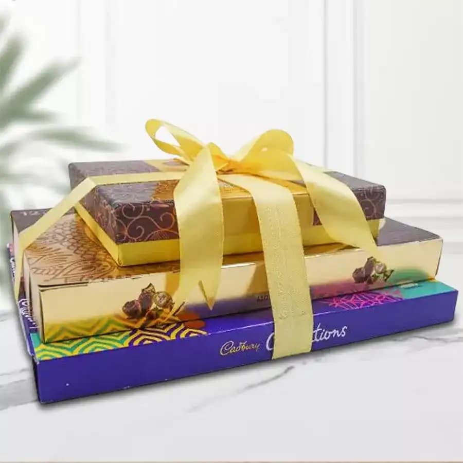 Luxurious Tower of Nuts N Chocolates