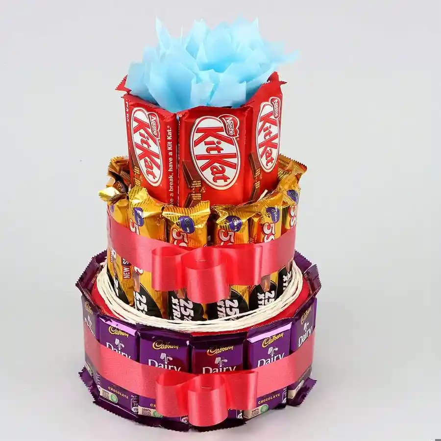 Marvellous 3 tier Arrangement of Assorted Chocolates