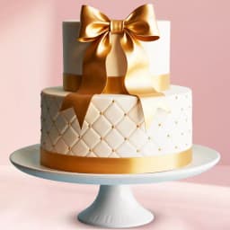 Magnificent 2 Tier Chocolate Fondant Cake 1