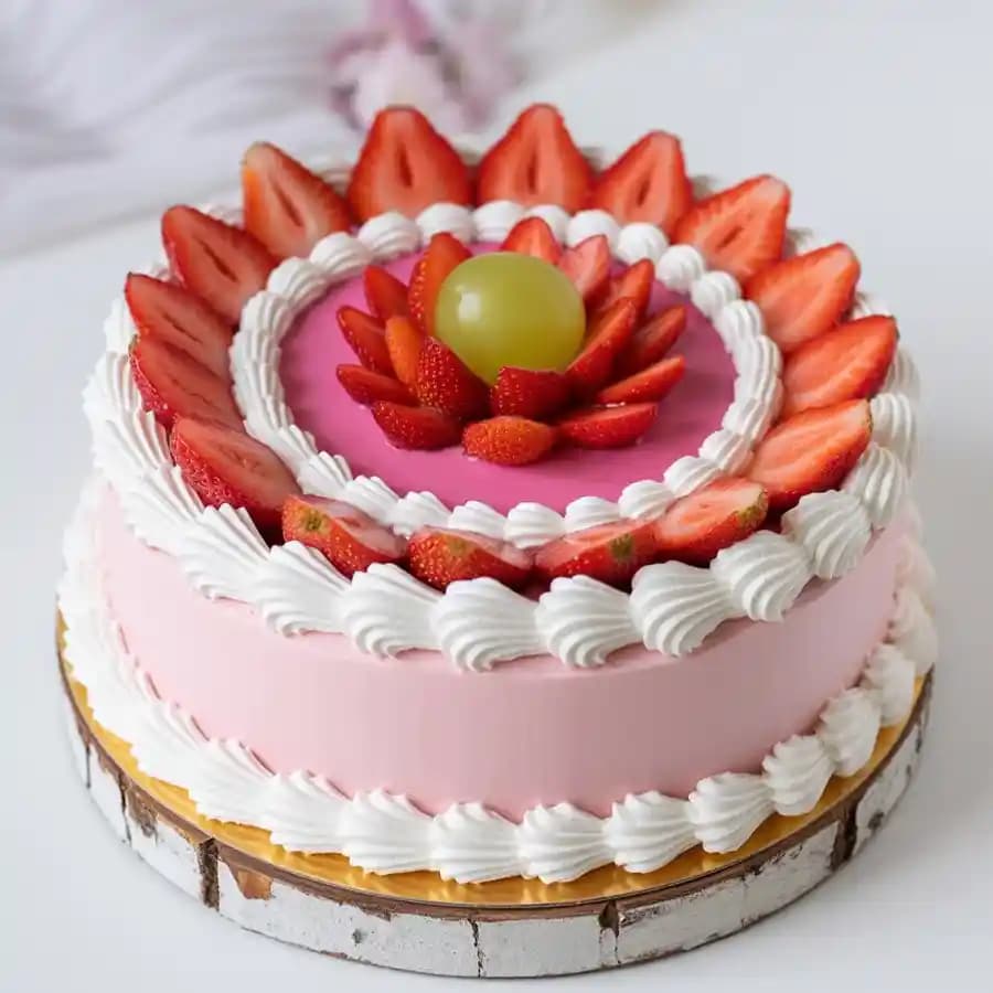 Summer Strawberry Bliss Cake