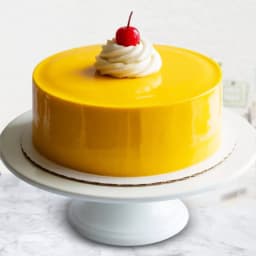 Classic Eggless Mango Cake 1