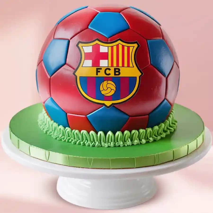 Lip-Smacking Chocolate Cake with FCB Football Design