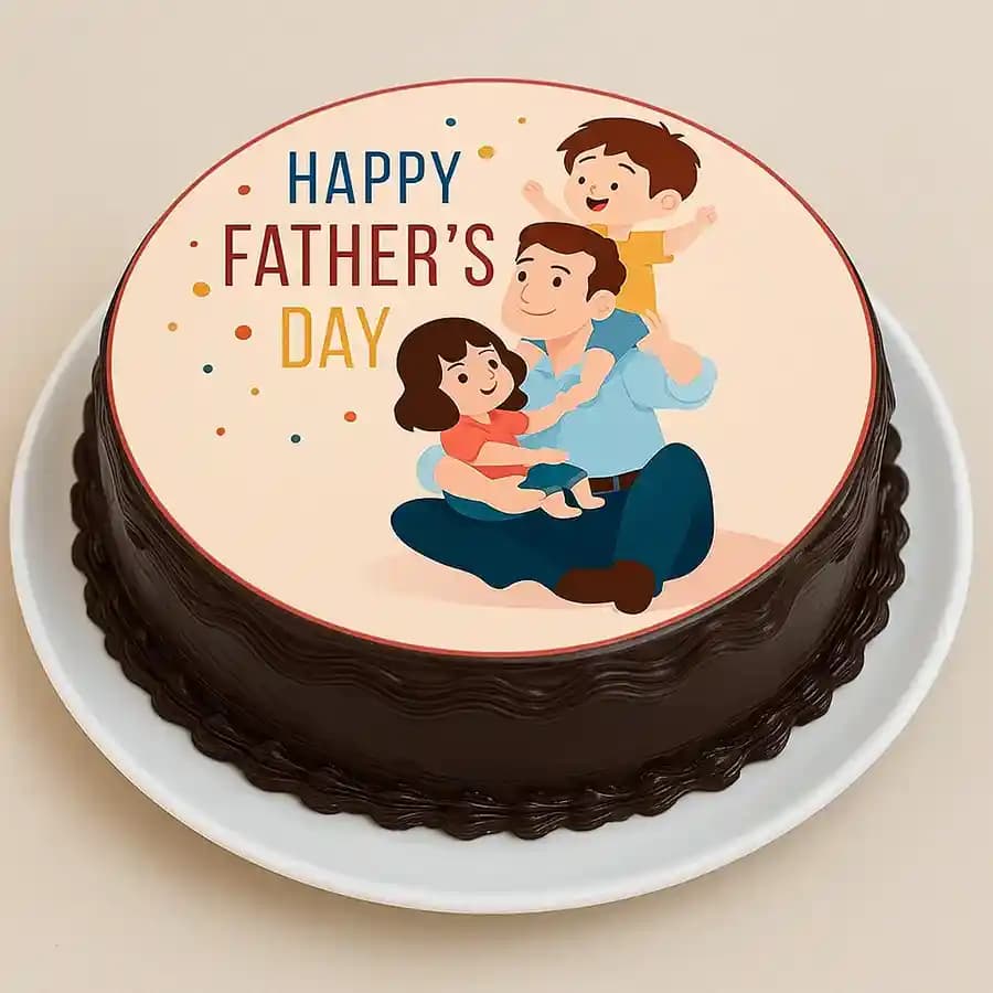Creamy Chocolaty Fathers Day Cake