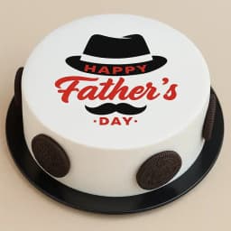 Classic Happy Fathers Day Poster Cake 1