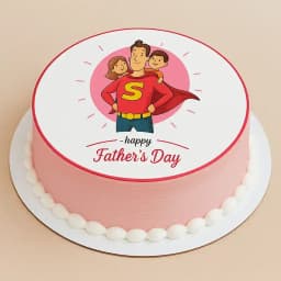 Superhero Dad Cake for Fathers Day 1
