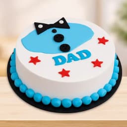 Heavenly Bow Cream Cake for Dad 1